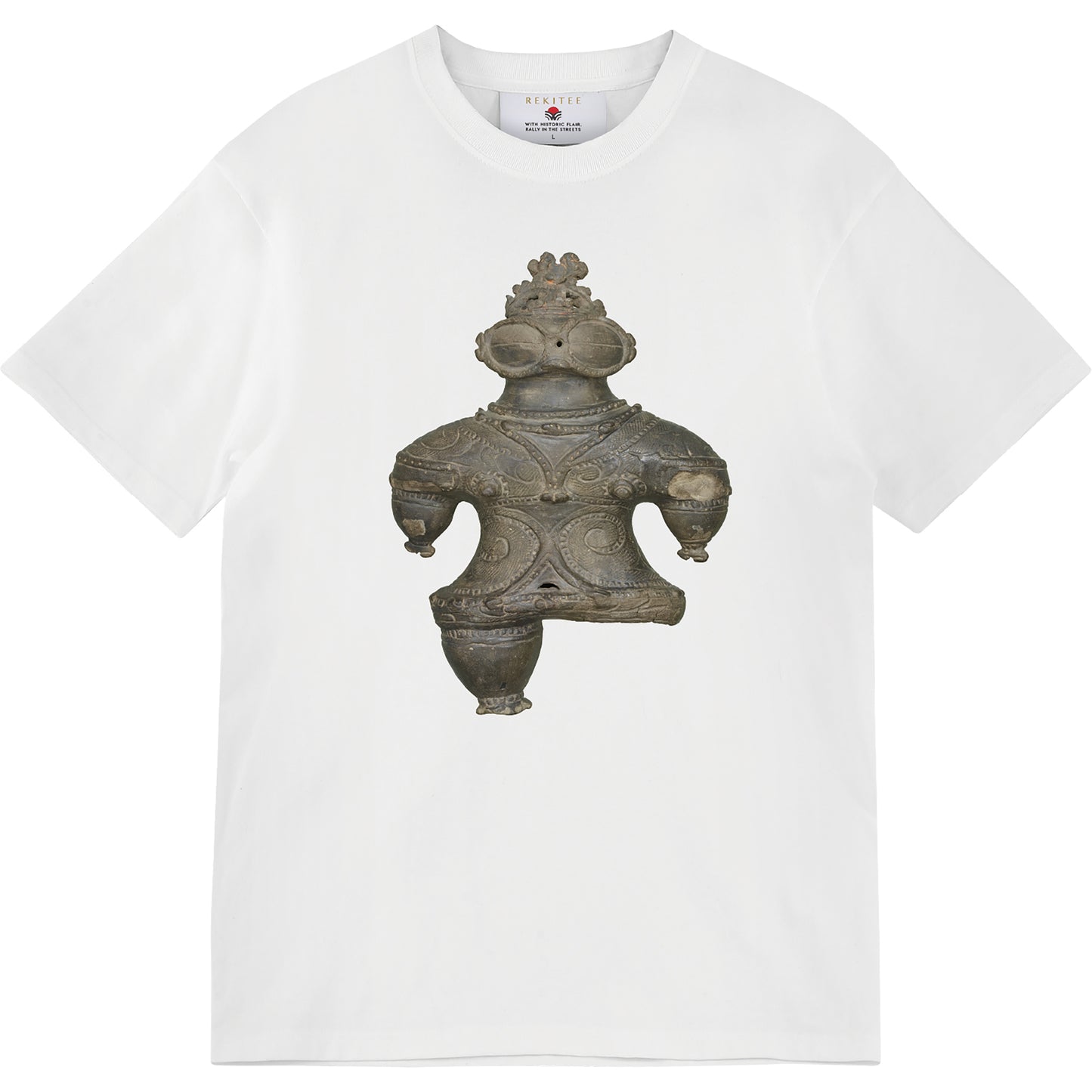 Goggle-Eyed Clay Figure